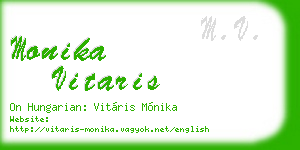 monika vitaris business card